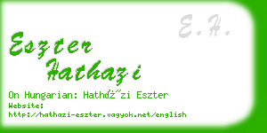 eszter hathazi business card